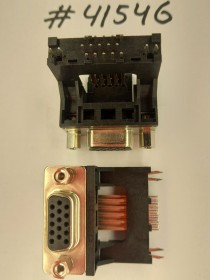 D-SUB connector Asus D-SUB 15P G/F HIGH RISE F BLK (12010-00046300) FOXCONN DV11261-64W9-4F