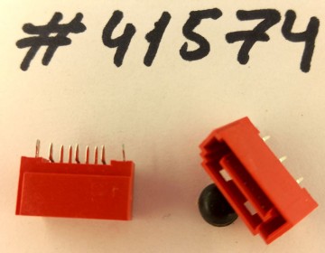 SATA connector Asus SATA CON 7P S/T DIP,SHIELD,G/F (p/n12G15600007R) STARLINK 107023-201,RED