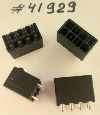 Разъём POWER CON 8P W/P BLK S/T DIP (Asus p/n12015-00058000) PINREX 740-81-08TBID