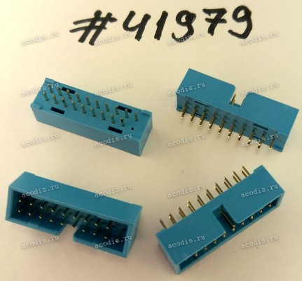 Разъём IDC IDC-20MS 2.54mm 2X10P S/T 2.0 K20 L-B (Asus p/n: 12G071200201) PINREX 52X-40-20GV52