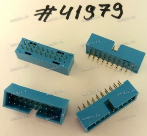 Разъём IDC IDC-20MS 2.54mm 2X10P S/T 2.0 K20 L-B (Asus p/n: 12G071200201) PINREX 52X-40-20GV52