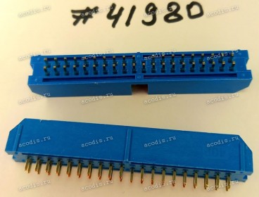 Разъём IDC IDC-40MS 2.54mm 2X20P S/T K20 BLUE (Asus p/n: 12G07150040T) PINREX 51T-80-40GU01