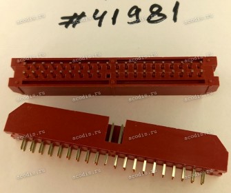 Разъём IDC IDC-40MS 2.54mm 2X20P S/T K20 RED (Asus p/n: 12G07150040U) PINREX 51T-80-40GR01