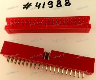 Разъём IDC IDC-40MS 2.54mm 2X20P S/T 2.54mm,K20 (Asus p/n: 12G07120040K) PINREX 510-90-40GR01,RED <G>