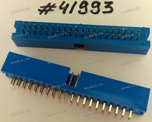 Разъём IDC IDC-40MS 2.54mm 2X20P S/T K20 BLUE (Asus p/n: 12G07130040N) PINREX 510-80-40GU01,NY66
