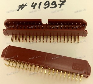 Разъём IDC IDC-40MR 2.54mm 2X20P R/A K20 RED (Asus p/n: 12G07140040M) JVE 23D6960-40D15R-01G-V20-01G