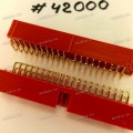 Разъём IDC IDC-40MR 2.54mm 2X20P R/A K20 RED (Asus p/n: 12G07140040A) PINREX 511-90-40GR01