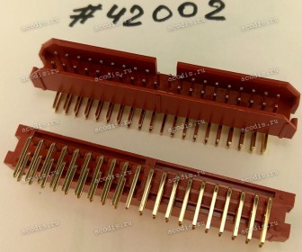 Разъём IDC IDC-40MR 2.54mm 2X20P R/A K20 RED (Asus p/n: 12G07140040Q) PINREX 51L-80-40GR11