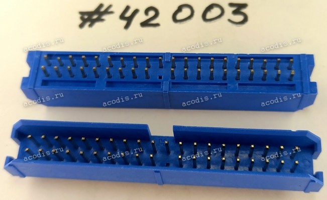 Разъём IDC IDC-40MS 2.54mm 2X20P S/T K20 D-BLUE (Asus p/n: 12G071600408) FOXCONN HL80201-1DD2-4F