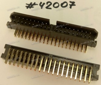 Разъём IDC IDC-40MR 2.54mm 2*20P R/A K20 BROWN (Asus p/n: 12G071700404) PINREX 51L-80-40GF03