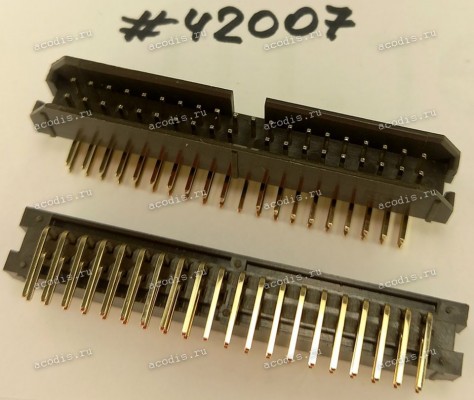 Разъём IDC IDC-40MR 2.54mm 2*20P R/A K20 BROWN (Asus p/n: 12G071700404) PINREX 51L-80-40GF03