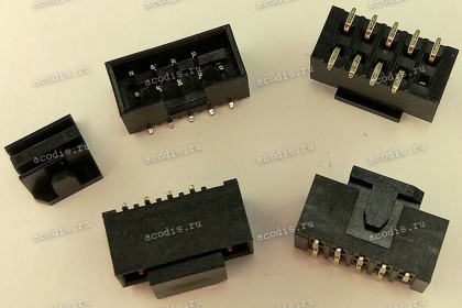 Разъём IDC IDC-10MS 2.54mm 2X5P G/F2.0K10BLK/C S/T (Asus p/n: 12007-00021800) PINREX 52C-90-10GBEA