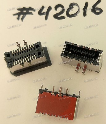 Разъём FRONT HD 2X10P G/F 0.8 KEY-A (Asus p/n: 12007-00210000) DEREN 40-42461-02001RHF-AS