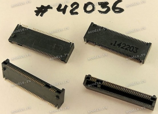 Разъём M2 NGFF KEY-M 75P G/F 3.0H BLK S (Asus p/n: 12003-00072800) LOTES APCI0020-P002A