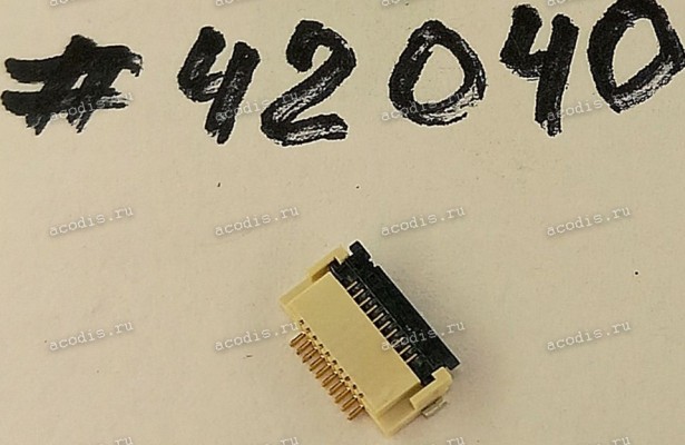 Разъём FFC FPC 10P 0.5 1.8H R/A 6G SMT (Asus p/n: 12018-00073400) ACES 51625-01041-001