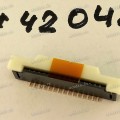 Разъём FFC FPC 15P 1.0MM G/F R/A SMT (Asus p/n: 12018-00660000) ACES 50611-01541-001