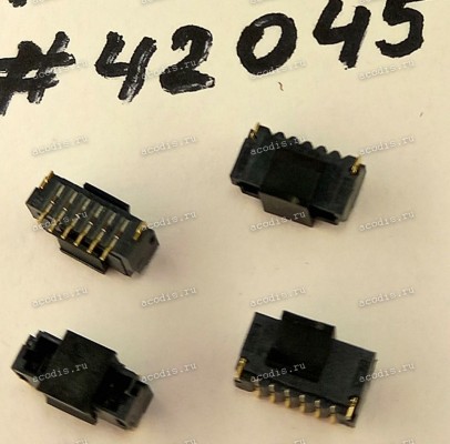 Разъём WtoB CON 6P G/F 1.0 BLK S/T (Asus p/n: 12017-00890000) ACES 50228-00671-001