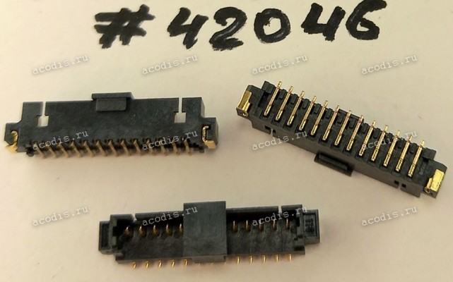 Разъём WtoB CON 13P G/F 1.25 BLK S/T (Asus p/n: 12017-00960100) ACES 50273-01371-001