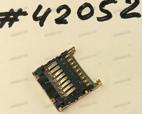 Разъём MICRO SD SOCKET 9P 1.3H R/A STD PUSH-PULL (Asus p/n: 12023-00018700) AMCO 251-200901-055