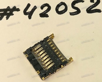 Разъём MICRO SD SOCKET 9P 1.3H R/A STD PUSH-PULL (Asus p/n: 12023-00018700) AMCO 251-200901-055