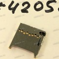Разъём MICRO SD SOCKET 9P 1.3H R/A STD PUSH-PULL (Asus p/n: 12023-00018700) AMCO 251-200901-055