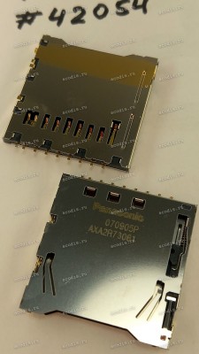 Разъём SD SOCKET 9P,2.5mm,SMT (Asus p/n: 12G25100091E) PANASONIC AXA2R73061P