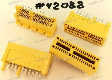Разъём SLOT PCIE X1 36P G/F C-S DIP (Asus p/n: 12003-00081400) LOTES AAA-PCI-156-K93