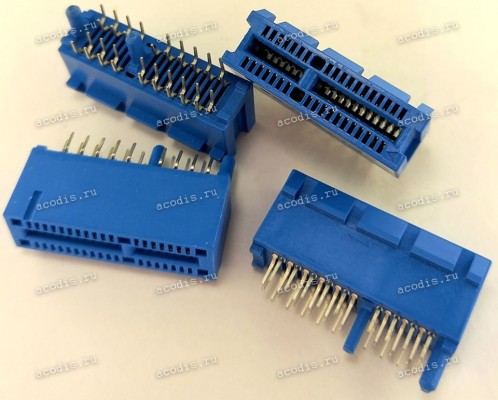 Разъём SLOT PCIE X1 36P G/F DARK BLUE (Asus p/n: 12G03001036V) FOXCONN 2EG01811-A7L-DF
