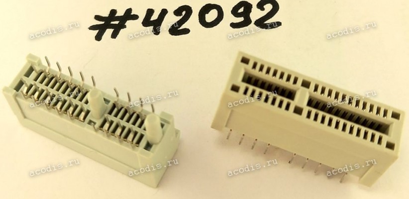 Разъём SLOT PCIE X1 36P G/F LIGHTGRAY (Asus p/n: 12G03002036P) LOTES AAA-PCI-003-K52