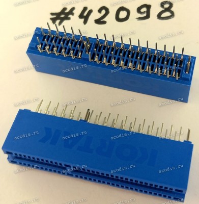 Разъём SLOT PCIE X4 64P G/F DIP D-BLU (Asus p/n: 12003-00010000) E-MOVE EE0640-1GGZ-0DH