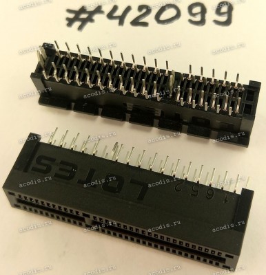 Разъём SLOT PCIE X4 64P G/F BLK/U DIP (Asus p/n: 12003-00011500) LOTES APCI0238-K001F