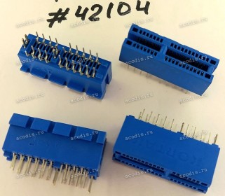 Разъём SLOT PCIE X1 36P G/F DARK BLUE (Asus p/n: 12G03002036V) E-MOVE EE0360-1GGZ-00H