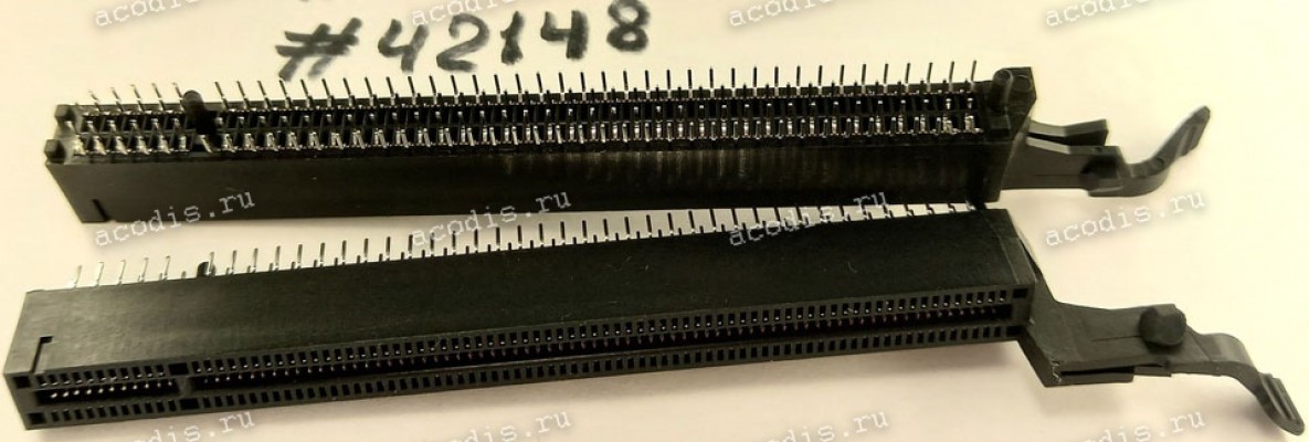Разъём SLOT PCIE X16 164P G/F BLACK (Asus p/n: 12G03060164T) FOXCONN 2EG38211-A2D-4F