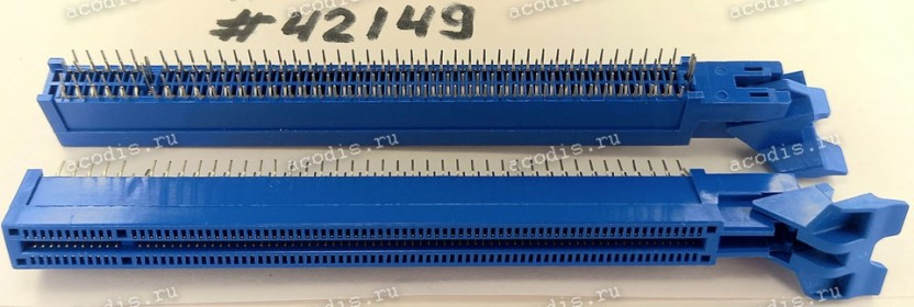 Разъём SLOT PCIE X16 164P G/F D/LATCH (Asus p/n: 12G03002164W) LOTES AAA-PCI-095-K08,BLUE