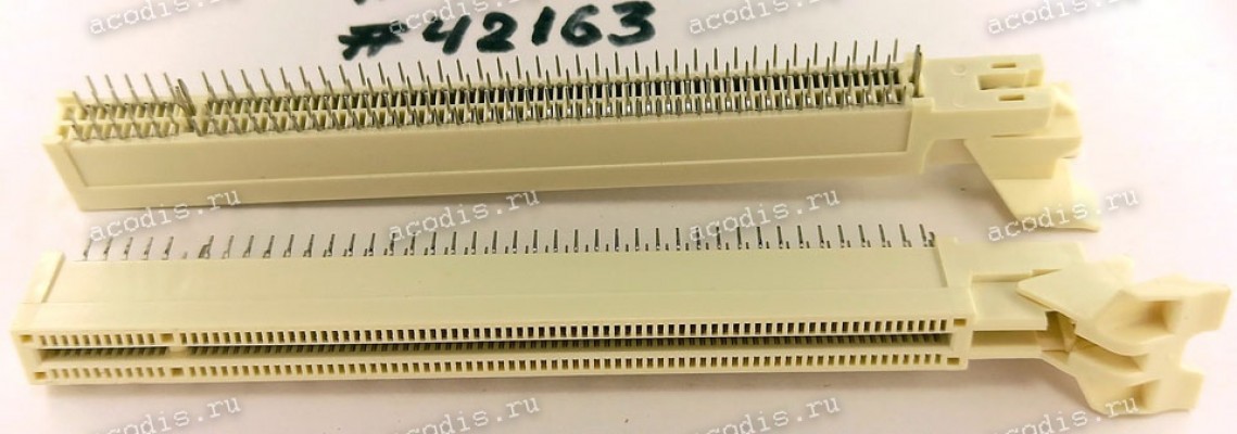 Разъём SLOT PCIE X16 164P G/F D/LATCH (Asus p/n: 12G03071164A) LOTES AAA-PCI-095-K09,WHITE