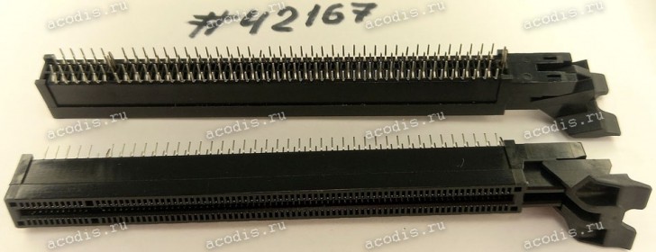 Разъём SLOT PCIE X16 164P G/F D/LATCH (Asus p/n: 12G03002164X) LOTES AAA-PCI-095-K10,BLACK