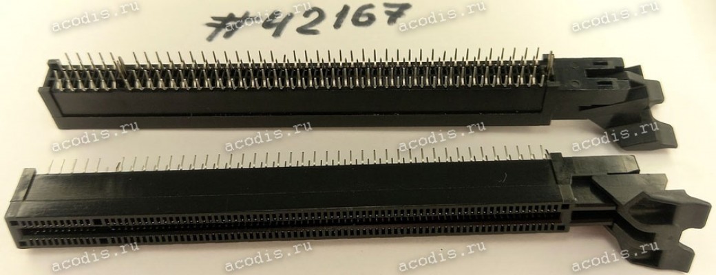 Разъём SLOT PCIE X16 164P G/F D/LATCH (Asus p/n: 12G03002164X) LOTES AAA-PCI-095-K10,BLACK