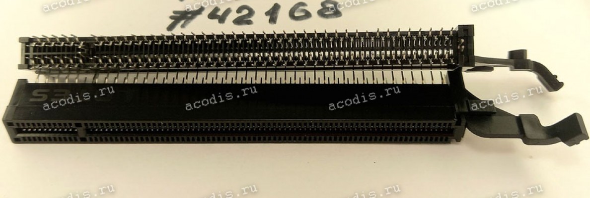 Разъём SLOT PCIE X16 164P G/F W/MLOCK (Asus p/n: 12G03061164S) LOTES AAA-PCI-058-K03/BLACK Разъём SLOT PCIE X16 164P G/F W/MLOCK (Asus p/n: 12G03061164S) LOTES AAA-PCI-058-K03/BLACK