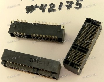 Разъём MINI PCI-E 52P 0.8MM 9.0H SMT (Asus p/n: 12G03013052N) LOTES AAA-PCI-047-P20