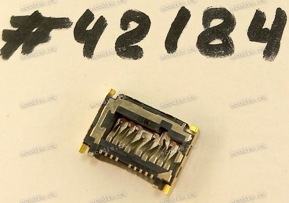 Разъём MICRO SD SOCKET 9P 2.15H STD R/A (Asus p/n: 12023-00018400) TAISOL 5-251901002000-6