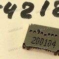 Разъём MICRO SD SOCKET 9P 2.15H STD R/A (Asus p/n: 12023-00018400) TAISOL 5-251901002000-6