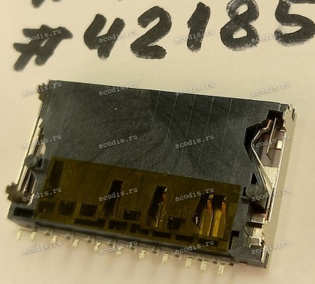 Разъём SD SOCKET 9P 3.6H REV R/A SMT (Asus p/n: 12023-00013900) TAISOL 156-5101902601