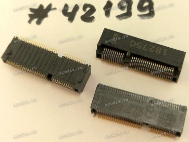 Разъём HOUSING 75P 0.5 4.8H 2R FR SMT (Asus p/n: 12008-00120600) QCI DFHS75FR300