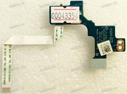 Power Button Board Dell Latitude E6410 (p/n LS-5471-P A09B26 NBX0000KT0L) & Cable Power Button Board Dell Latitude E6410 (p/n LS-5471-P A09B26 NBX0000KT0L) & Cable