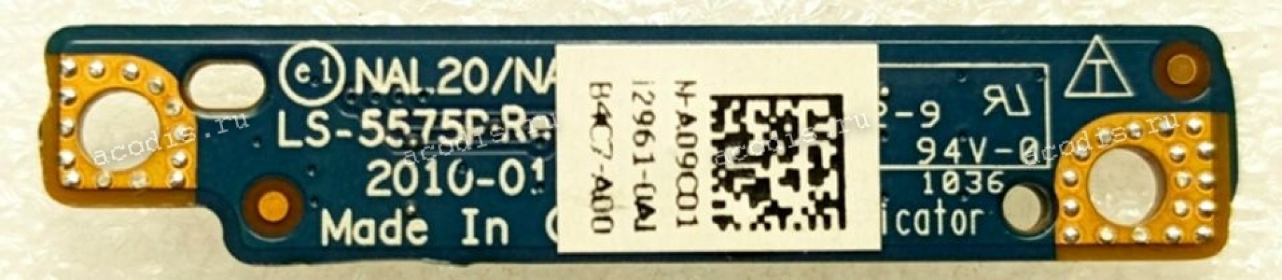 LED Board Dell Latitude E6410 E6510 (p/n A09C01 LS-5575P)