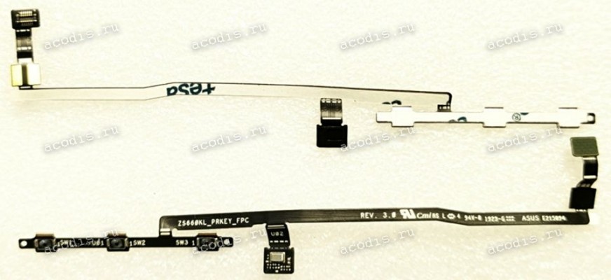 FPC Cable Asus ROG Phone 2 ZS660KL (p/n 08030-06405100, 08030-06406100, 08030-06405000, 08030-06406000) ZS660KL_PRKEY_FPC_R3.0_EMI_C / CMI 4.165*1.052,2L(1)0.12MM