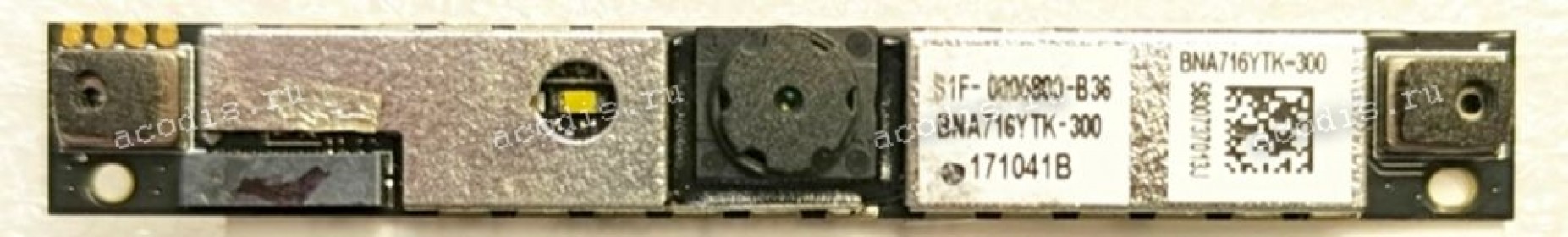 Camera MSI MS16JG, GE72, GE72MVR, совместимые: GE62VR (6RF-086US) GE72 (6QF-070US) GE72MVR Apache Pro MS-179C; GE72VR (7RF-865US) Apache; GP72 (6QF-495US) Leopard; Серия GL72M 7RDX (p/n: S1F-0005800-B36, BNA716YTK-300, S1F-0006800-B36) Webcam