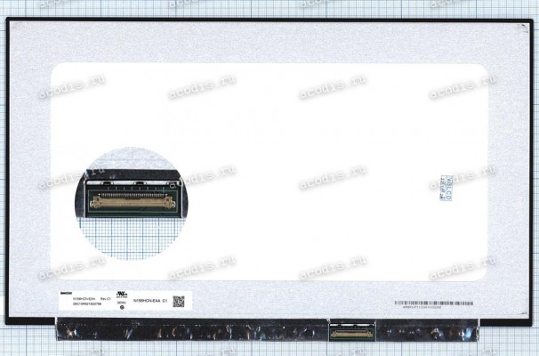 N156HCN-EAA (с тачем, шаг 0.5mm) 1920x1080 LED 40 пин slim new