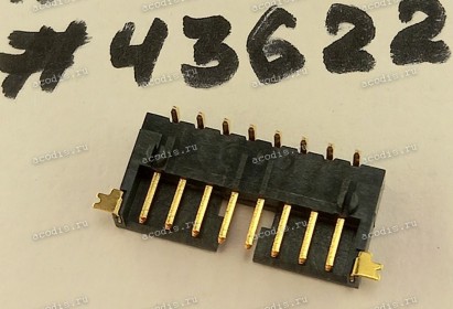 Разъём DIP HEADER CON 8P 1R MR(P2.0,H3.0) (Asus p/n: 12006-00251600) QCI DFHD08MR330