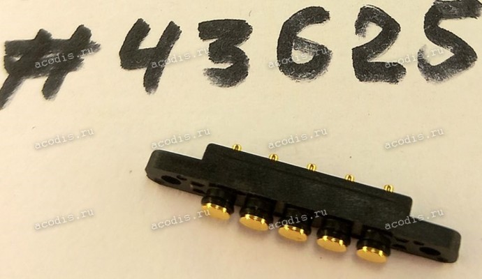 Разъём POGO PIN 5P 5.25H DIP (Asus p/n: 12030-00050300) CCP P2352MF01-05A280HT